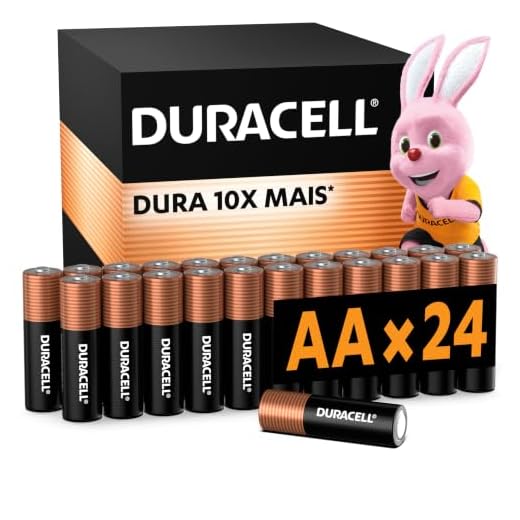 Duracell Pilha Alcalina AA Pequena Com 24 Unidades