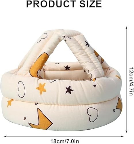 SKY-TOUCH Toddler Walking Helmet,Baby Bumper Protect Hat Head Cushion Breathable,No Bumps Cushion Cap for Crawling,Running,Playing,Soft Protective Headgear with Knee Pads(6-36 Months)