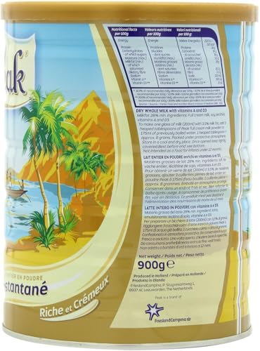 image for Peak Whole Milk Powder, 2 Pound (900g) Can - European Milk from Hollan
