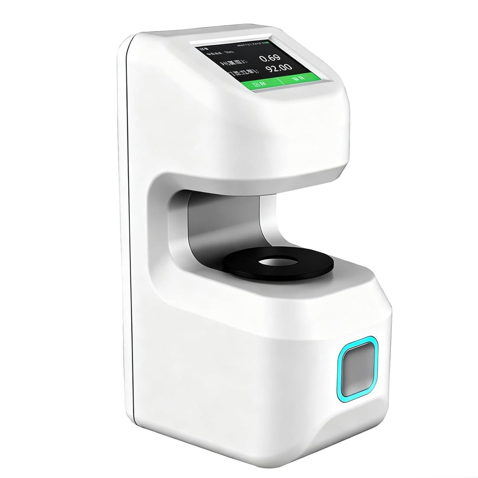 Haze Meter portatile, tester di trasmissione della luce, gamma 0-100%, touchscreen, per standard ASTM/ISO, adatto per film sottili, vetro e piastre di diffusione