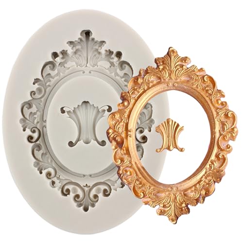 MINFEIDMS Photo Frame Fondant Molds Picture Frames Silicone Molds