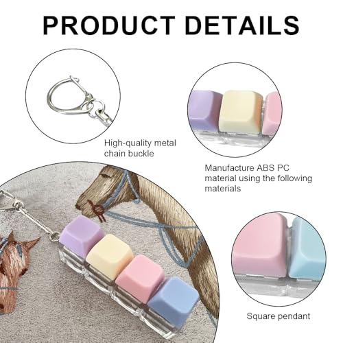 Zegnuem Fidget Toys, Dekompression Spielzeug Schlüsselanhänger, Tastatur Fidget Spielzeu, Lustig Bunter Tastatur Fidget, Stressabbau & Konzentration für Dekompression Verbrauch Zeit