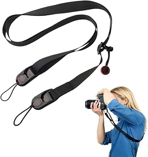 BowieMall Camera Strap, Adjustable Camera Belt, Comfortable Camera Neck Strap with Quick Release Buckle, Camera Shoulder S... Price In India