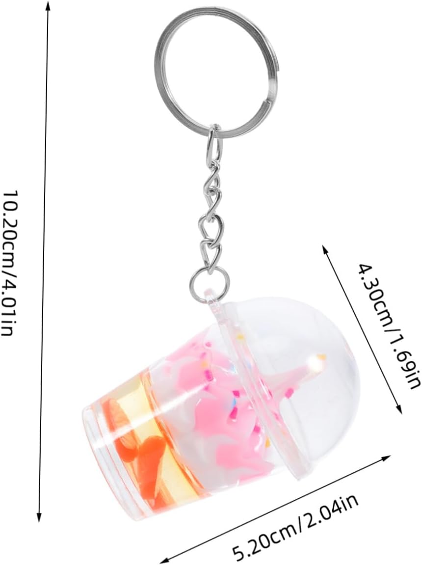 5pcs Mini Ice Cream Keychain Cute Dessert Keyring Accessory for Backpacks Purses Handbags and Car Keys Unique Design image 2
