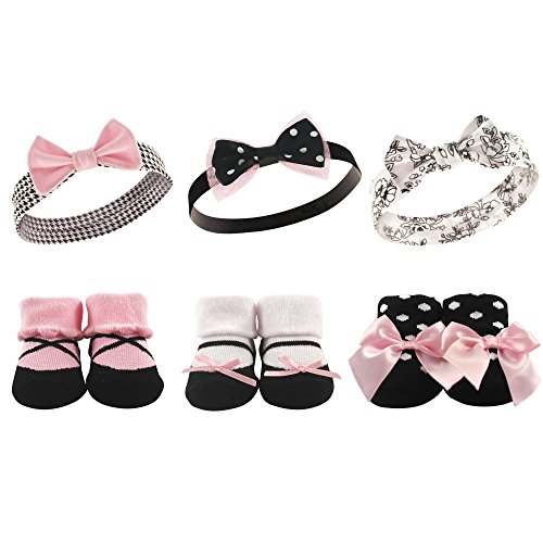 Image of Hudson Baby Unisex Baby Headband and Socks Set
