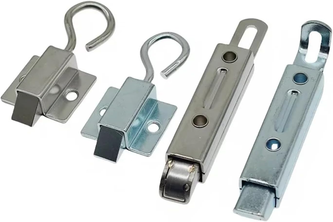 Window Gate Security Pull Ring Spring Bounce Door Bolt Latch Lock Carbon Steel Retractable 1Pcs(DK633-6 Front SUS304)