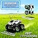 Ayiaum Remote Control Car RC Trucks with Lights and Music,360°Rotating 4WD Stunt RC Cars Toys for Kids, 2.4 GHz, Rechargeable, All Terrain RC Toys Presents for Girls Age 3-10