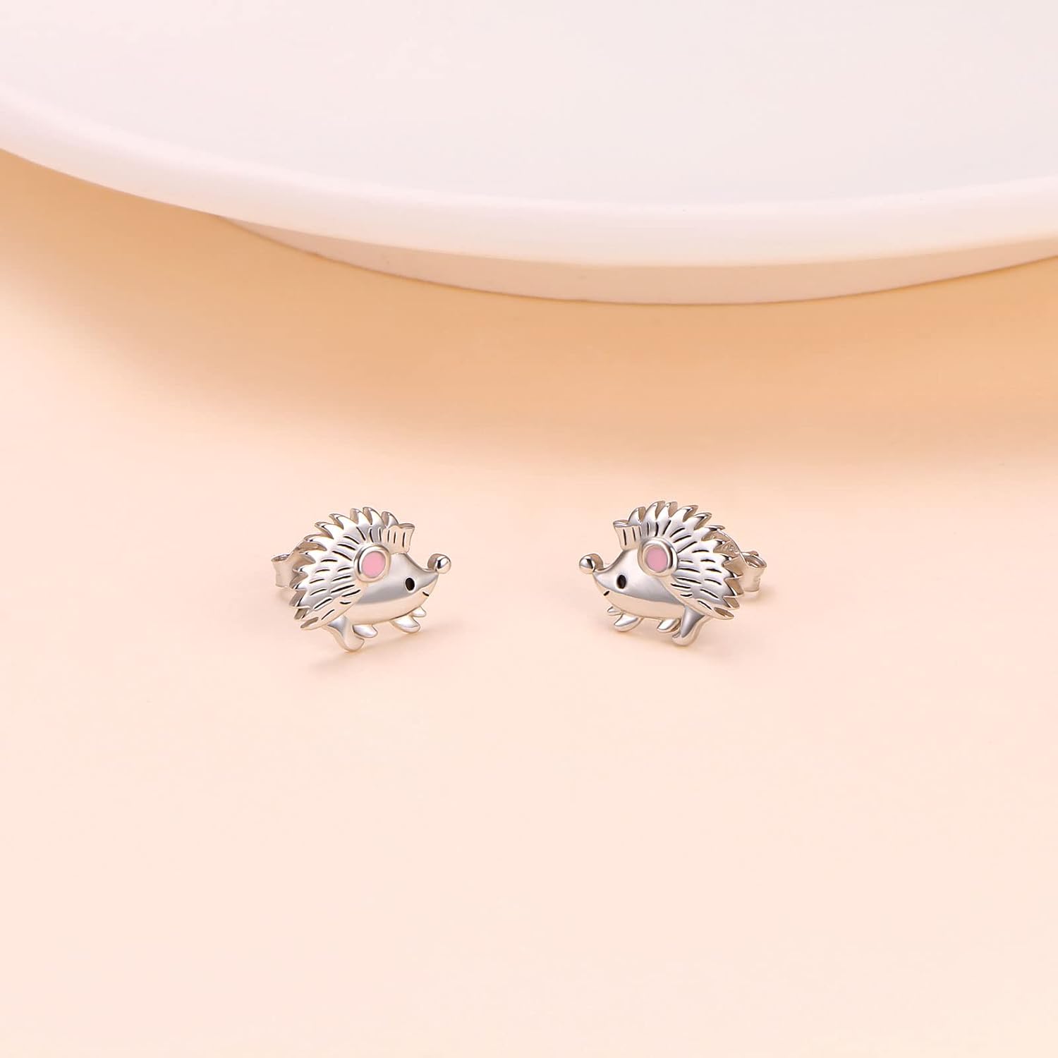 Hedgehog Jewelry Set Hedgehog Earrings Necklace Bracelet for Women Teen Girls 925 Sterling Silver Hypoallergenic Hedgehog Gifts for Hedgehog Fans - Image 6