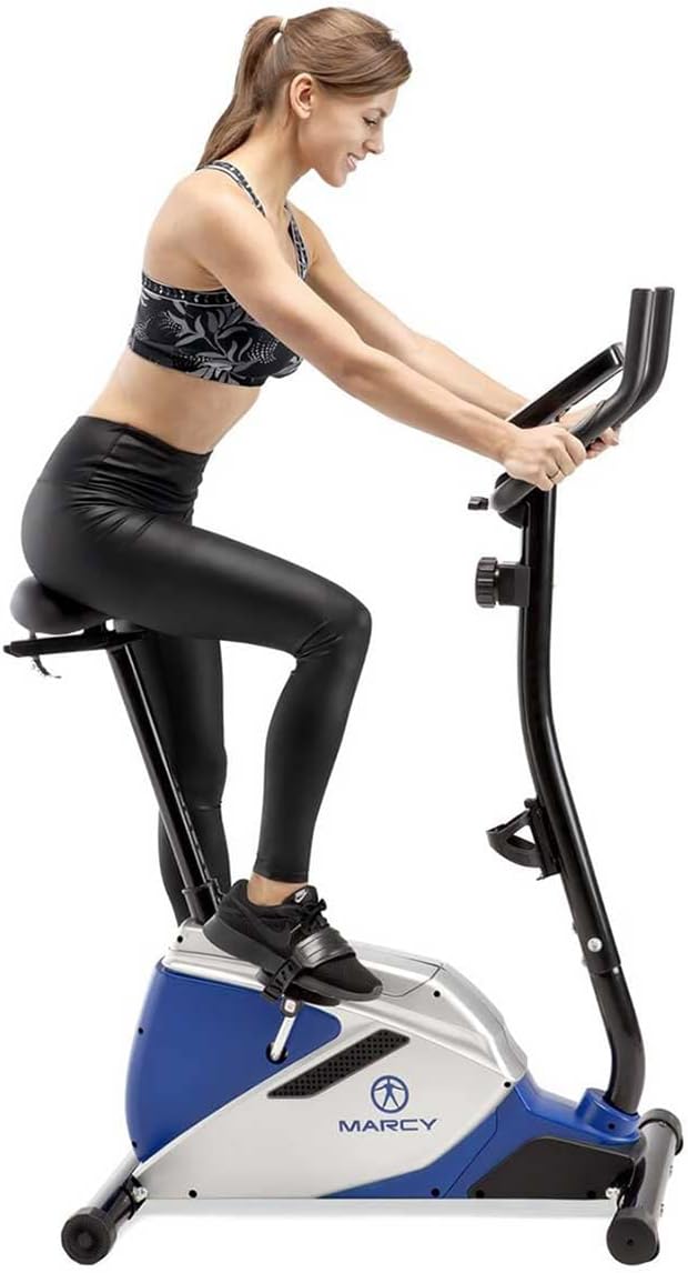 MARCYAzure BK1016 Compact Magnetic Exercise Bike 8 Resistance Levels