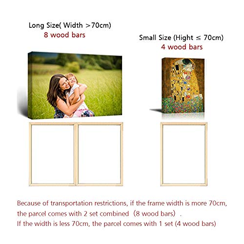 K Cornice Su Tela In Legno Massello Fai-da-te Barre Barelle Per Stampe Su Tela Ptura A Olio Con Diamanti Galleria D'arte Da Parete In Legno - Foto 10