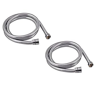 od Stainless Steel Flexible Health Faucet Shower Tube Pipe, 1.5 mtr.(Pack of 2)