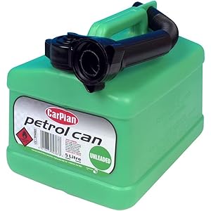 CarPlan Unleaded Petrol Fuel Can – Green, 5 Litre