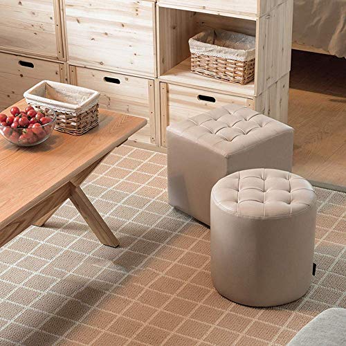 Repose-pieds en cuir artificiel gris antidérapant pour soulager vos jambes