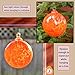 Totally Blown Glassworks Ornament, Handmade Blown Glass, Hanging Tree Holiday Décor, Sun Catcher, Witches Ball, Gazing Orb, Friendship Keepsake, Window Color. (Orange)