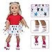 18 Inch Girl Doll Travel Skating Sport Play Set - 7PC Outdoor Accessories (Not Include Doll)