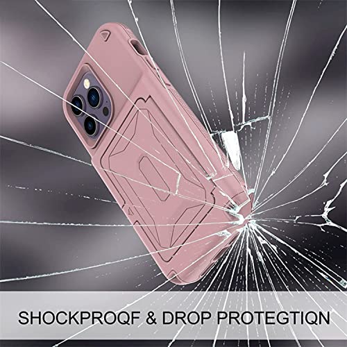 Étui iPhone 14 Pro rose antichoc miroir pour simplifier vos sorties - 6