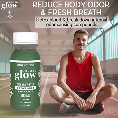 Chloroglow Liquid Chlorophyll Detox Shots | All Natural and Organic Plant Based Drink to Boost Energy and Your Immune System | Cleanses and Detoxifies - Green Apple (1 Pack) - Image 5
