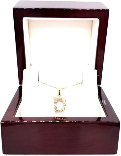 Miniatura 6 de Diamond Wish Collar con colgante inicial de diamantes de la A a la Z de oro de 14 quilates (110 cttw) con cadena de 18 pulgadas