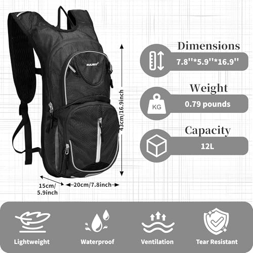 Triathlon-Rucksack Eulant Kompakter Trinkrucksack mit 8 Litern