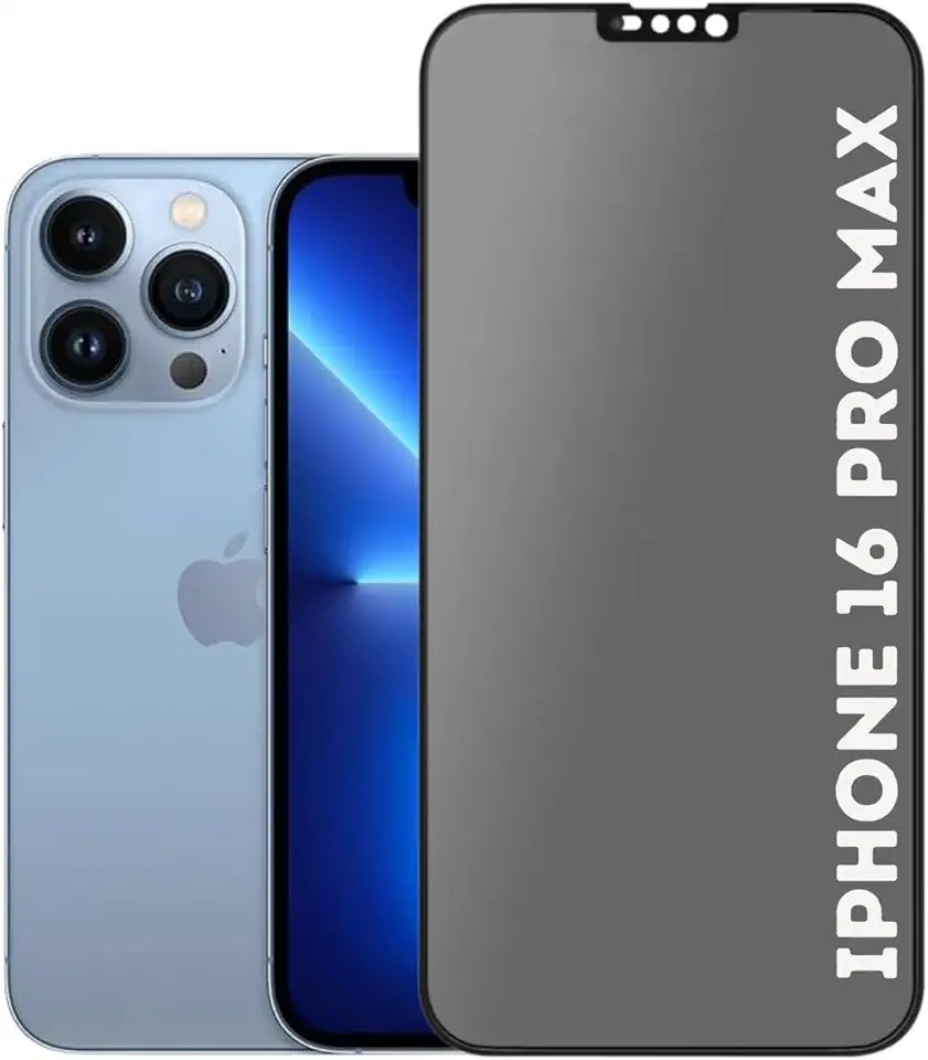 [GL CASES] Película De Privacidade Em Cerâmica Fosca Para iPhone 16 Pro Max