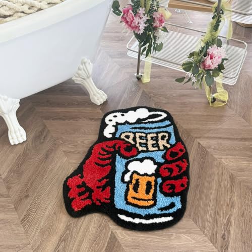 Tapete decorativo irregular en forma de lata de cerveza miniatura 6