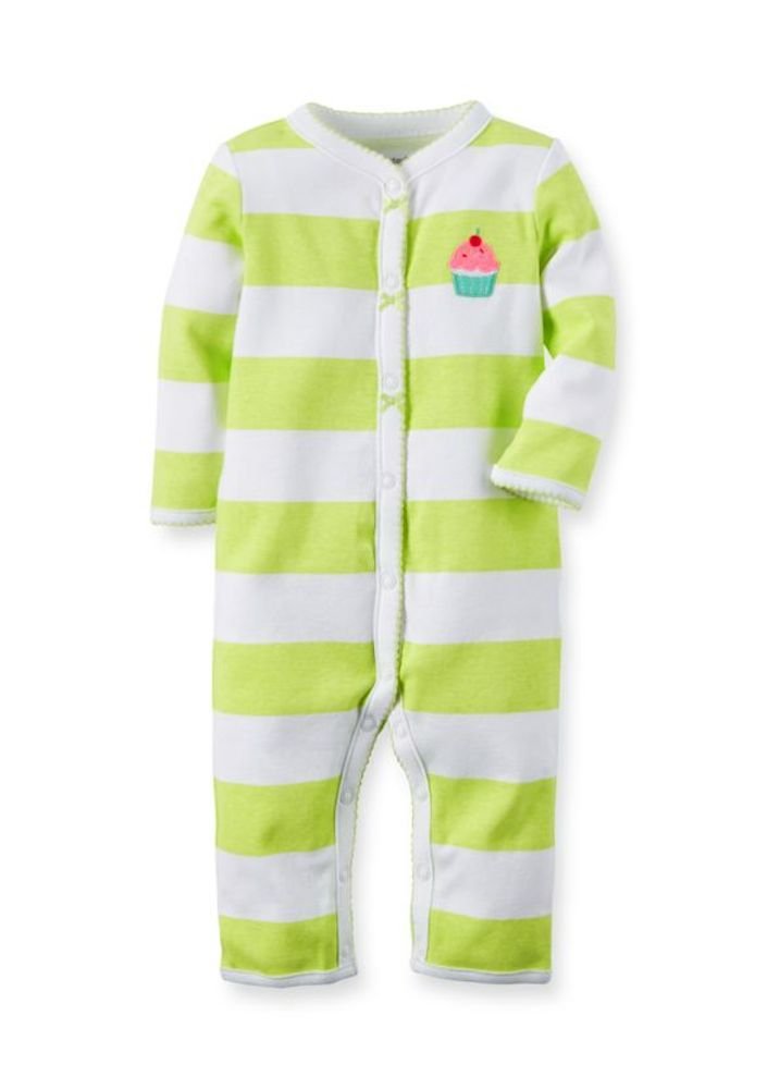 Carters bebé niñas algodón Snap-up Footless Sleep & Play Multi
