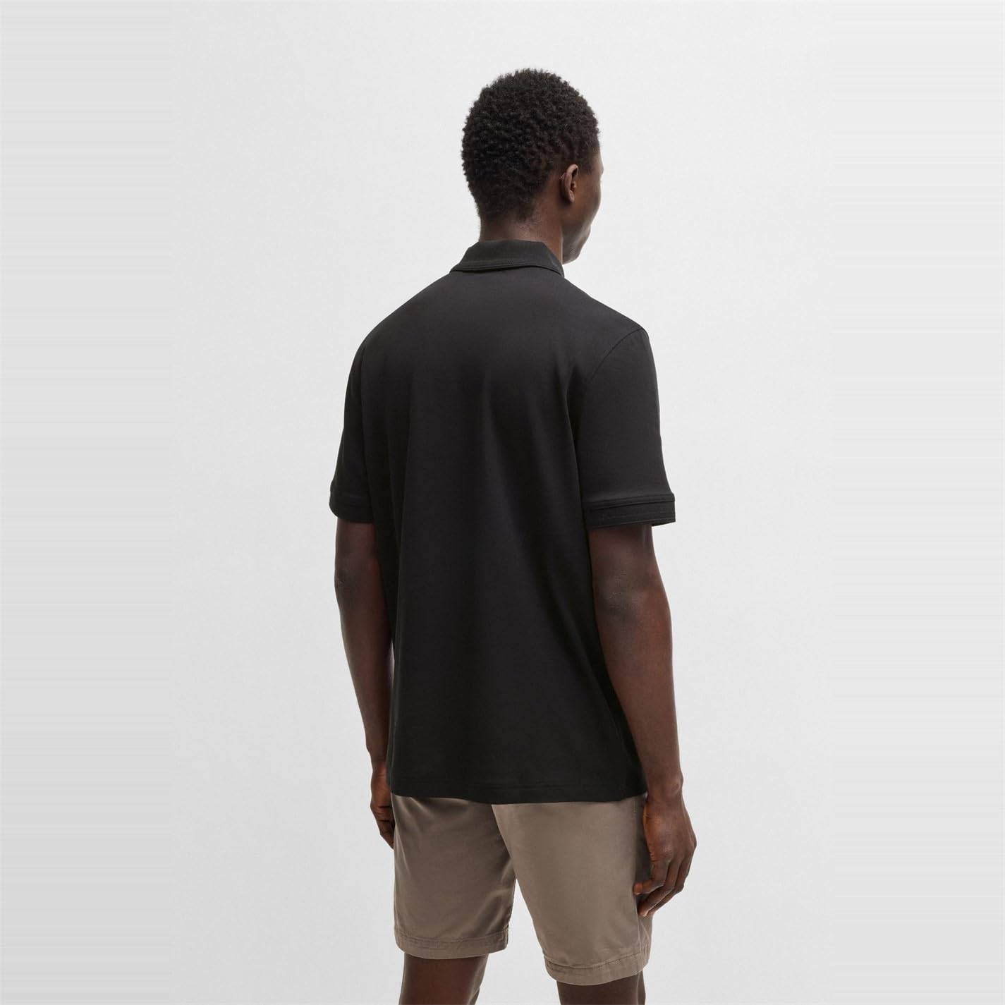 BOSS PE_Interlock, Polo Hombre, Black1,