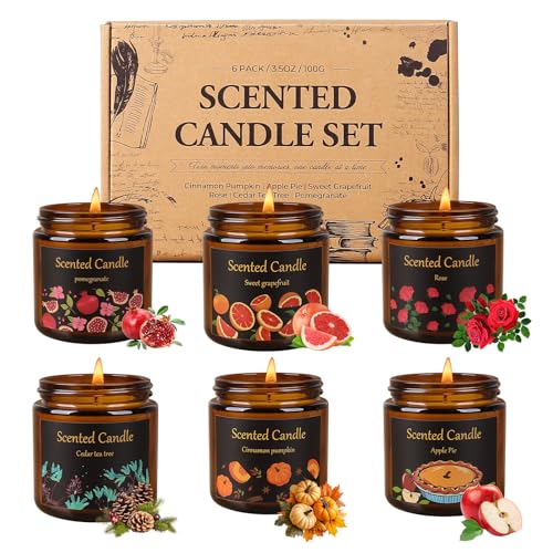 Aeraroma Scented Candles Set, Scented Candles Gifts for Wome