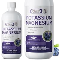 Alliwise Potassium Magnesium Supplement Liquid, High Absorption, Sugar Free (16 fl oz)