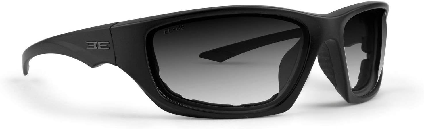 EPOCH Foam3 Padded Photochromic Motorcycle Sunglasses Clear to Smoke Lens