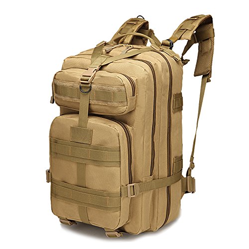 Eyourlife Military Tactical Backpack Small Rucksacks Hiking Bag Outdoor Trekking Camping Tactical Molle Pack Men Tactical Combat Travel Bag 20L
