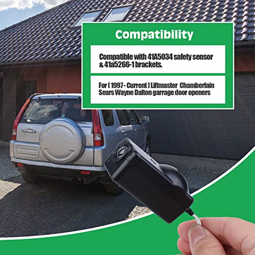 Garage Door Sensor: Safety Sensors Beam Eyes - Universal Garage Door Opener 41A5034 Garage Openers Liftmaster Sears Chamberlain Garage Door Sensor Garage Sensor 1 Door #TOP2