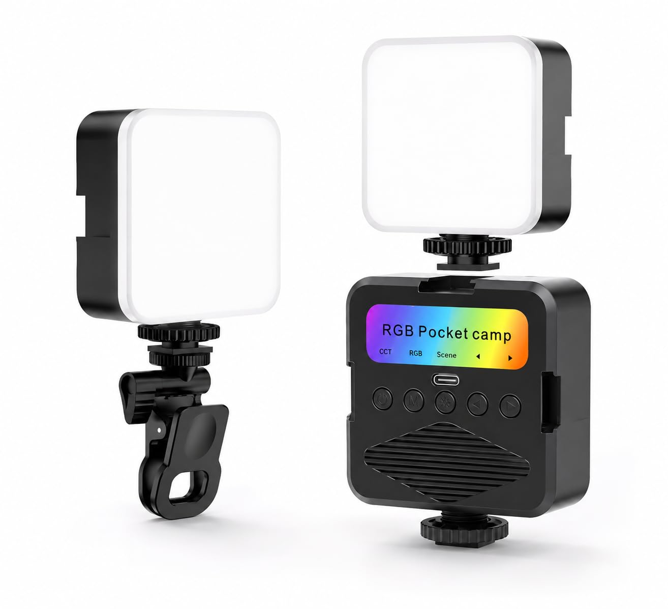 CERLINK LED Pocket Video Mobile Light with Screen Clip | Rechargeable & Dimmable 3200K–6500K | for Selfie, Video, Photography & Meetings | Compatible with Smartphone, Tablet & DSLR-picture-28