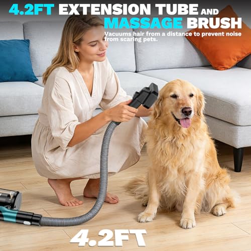 Image of Cordless Vacuum Cleaner compatible with Makita 18V Battery, 8-in-1 Stick Vacuum with Pet Brush, 35KPA Suction, 350W Brushless Motor, Smart Touchscreen, for Carpet Floor Car (Battery Not Included)