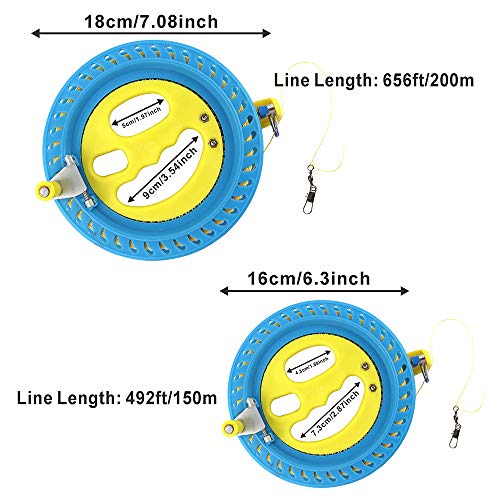 2Pcs Kite Winder Reel Kite String With Reel Kite Runner 6 Inch 7 Inch Kite Reel Winder,Kite String With Reel, Kite Line Winder Adults #TOP1