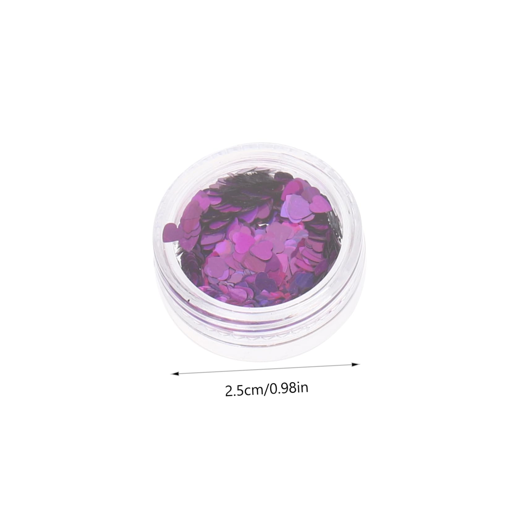 Healeved Valentine's Day Heart Manicure Set Nail Glitter 12 Boxes of Heart Shaped Glitter Flakes for Nails