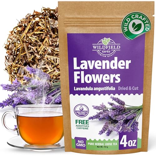 Image of 4 oz. Dried Lavender Flowers Herb Tea (Lavandula angustifolia) - 113 g Lavender Herbs Dried Tea Flores de lavanda