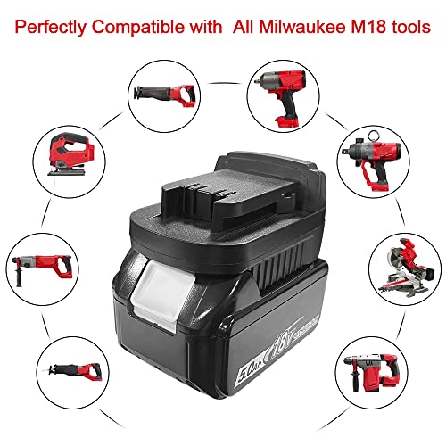 ZLWAWAOL Adaptador de bateria MT18ML compatível com BL1830 18V bateria de íon de lítio convertida pa