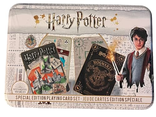 Naipes Harry Potter en lata de colección