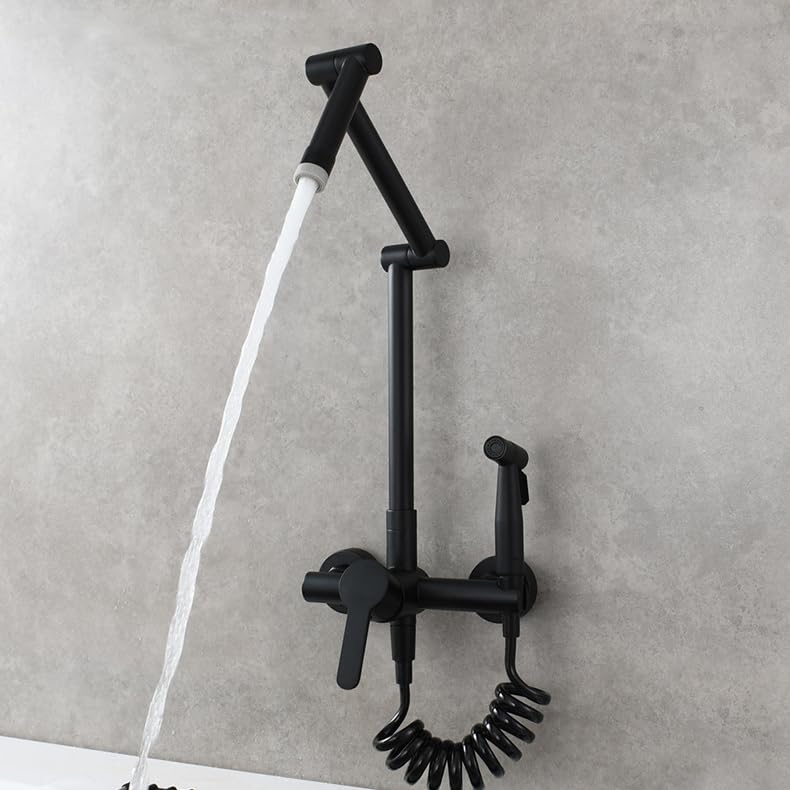 Robinet mitigeur cuisine noir double mode eau chaude froide - 3