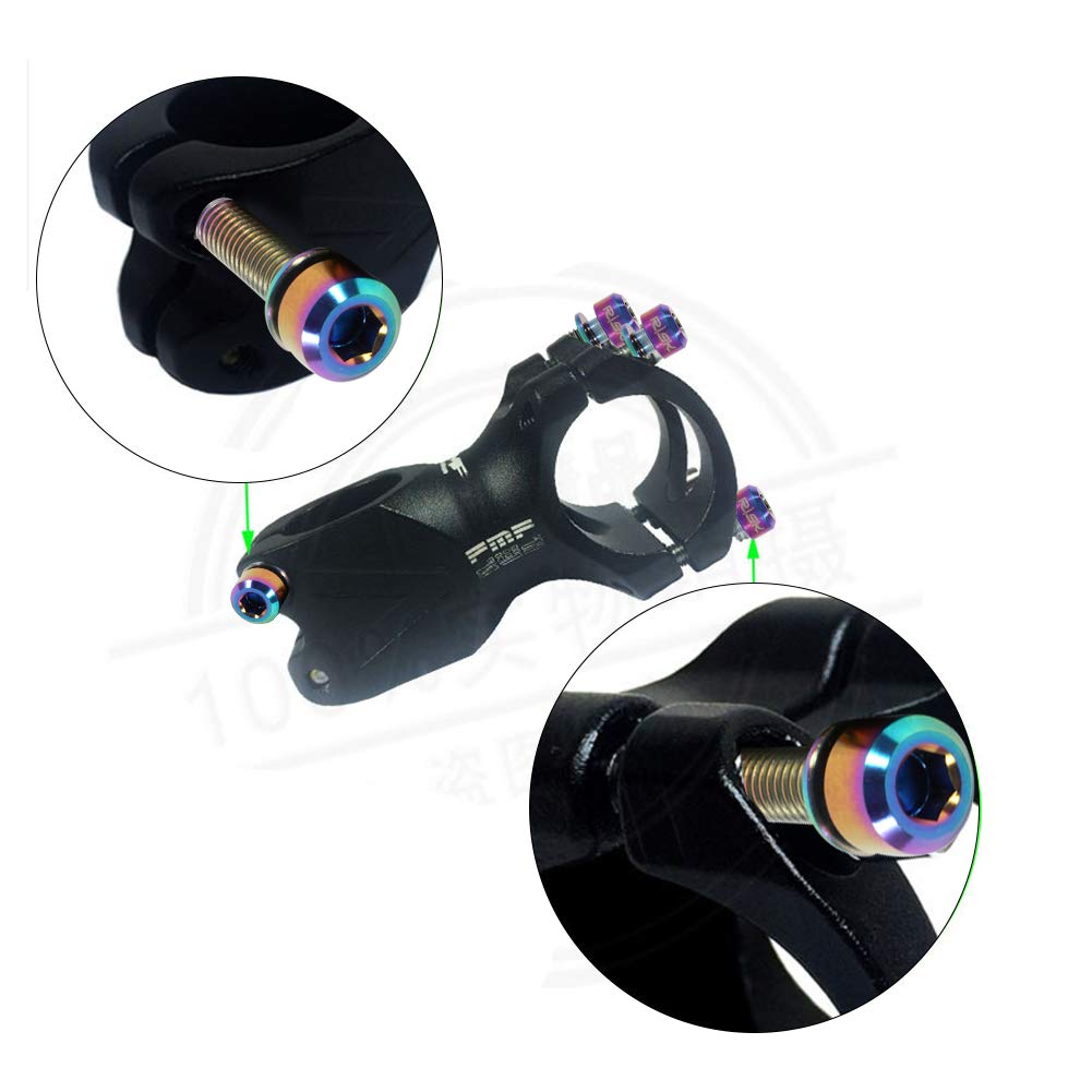 6 Pezzi Viti Per Bici, Bici Stelo Bulloni,M5 X 18 Mm Viti Fisse Per