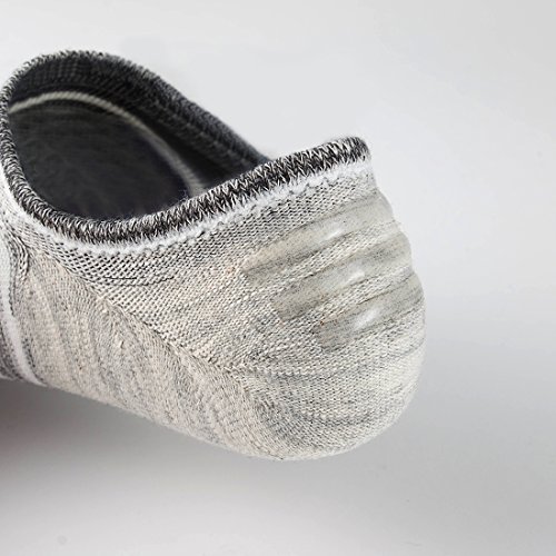 Seesily No Show Socks For Men-Low Cut With Non Slip Grip-Invisible Socks For Boat Shoes Oxfords Loafers Sneakers Us Size7-11 5 Pairs (1) #TOP3