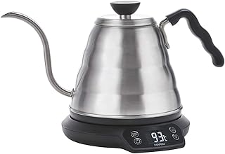 HARIO Power Kettle with Temperature Control"Buono N" EVT-80-HSV (SILVER × BLACK)【Japan Domestic Genuine Products】【Ships fr...