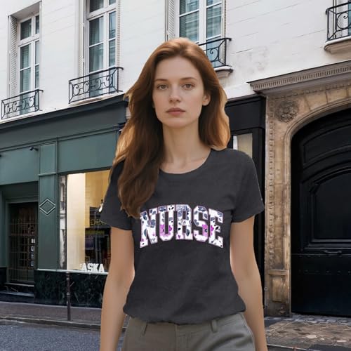 Nurse Shirt for Women School Registered Nurse Week T-Shirt Nursing Life Tees Tops2