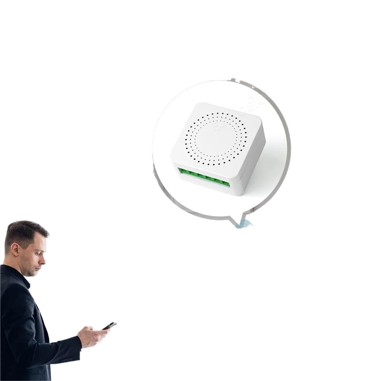 Interruttore WiFi intelligente EWelink APP 16A Mini interruttori fai da te a 2 vie Modulo timer interruttore automatico Supporto Alexa Google Home Alice(WiFi)