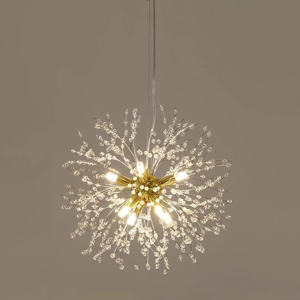 Luminaire de plafond en cristal pour une cuisine et un séjour chic