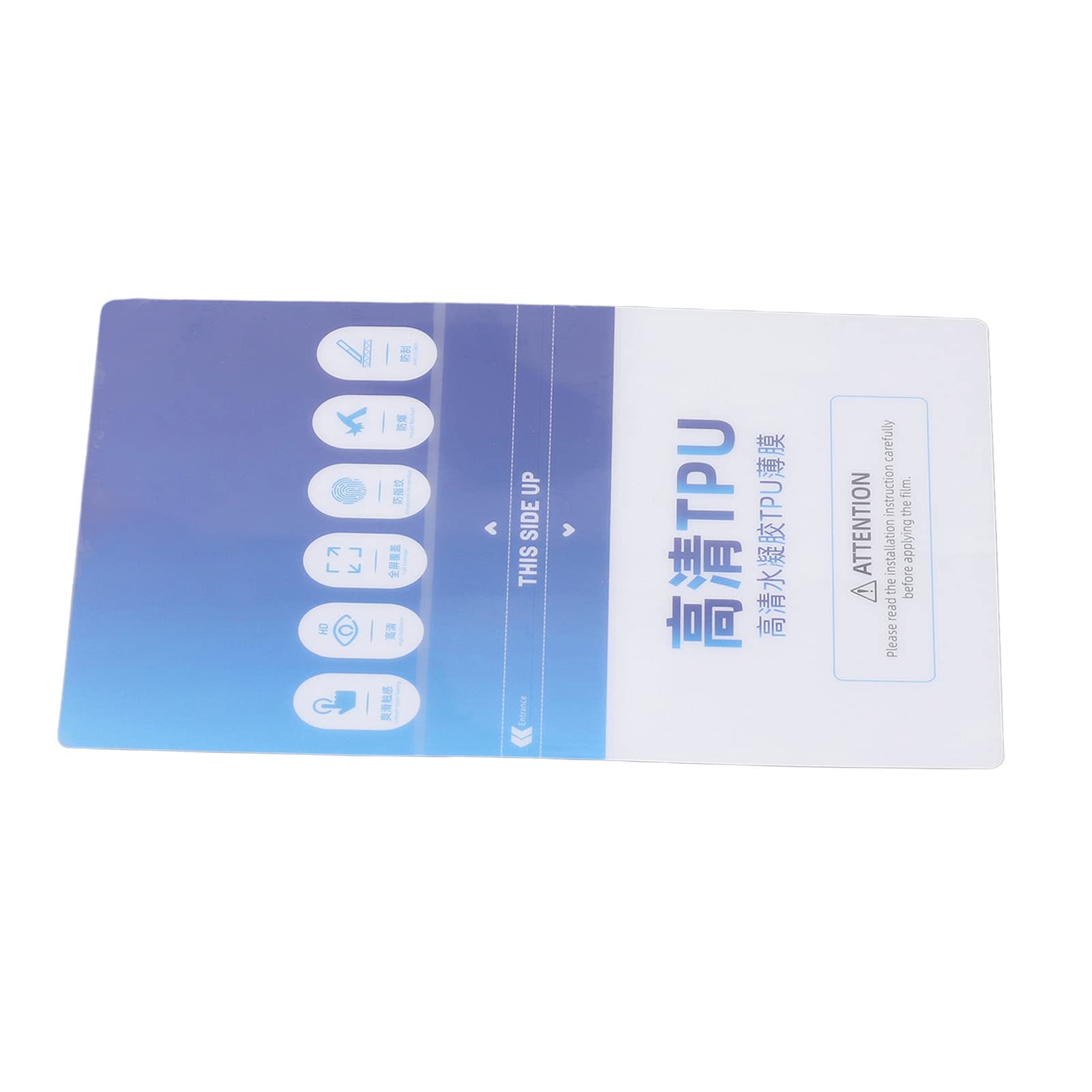 Película protectora de alta transmisión de luz con ajuste perfecto - 50 piezas Protector de pantalla transparente de película TPU para teléfonos móviles, relojes y cámaras -