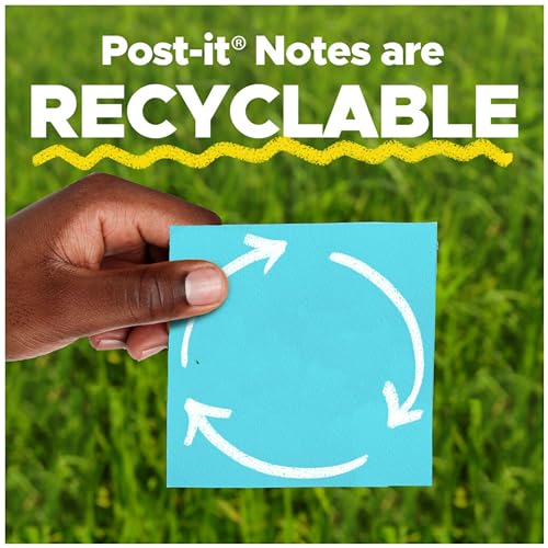 Post-it Super Sticky Notes, 5 Sticky Note Pads, 3 x 3 in., School Supplies and Office Products, Ideal for Textbooks, Notebooks, Walls and Vertical Surfaces, Playful Primaries Collection - image 9