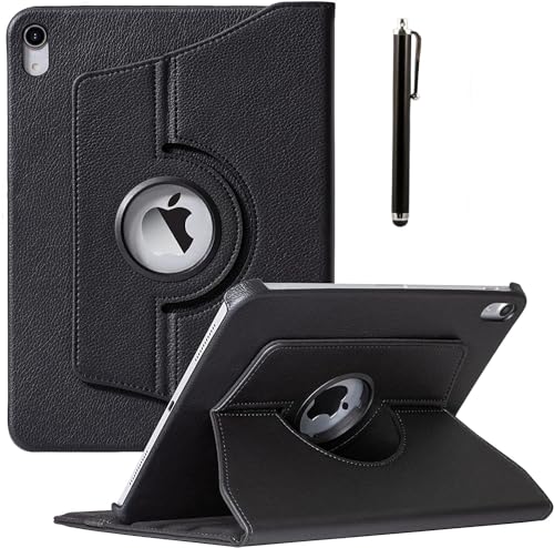 Image of ProElite Cover for Apple iPad (A16) 11th /10th Gen (2025 /2022) Case Cover, 360 Rotatable Smart Flip Case Cover for Apple iPad 11th /10th Generation 2025 /2022 with Stylus Pen, Black