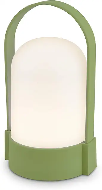 BRILONER Wireless LED Table Lamp - Dimmable, Splash-Proof, Rechargeable Battery - Lime Green